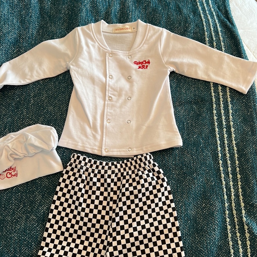 Halloween is coming!! Baby Chef costume